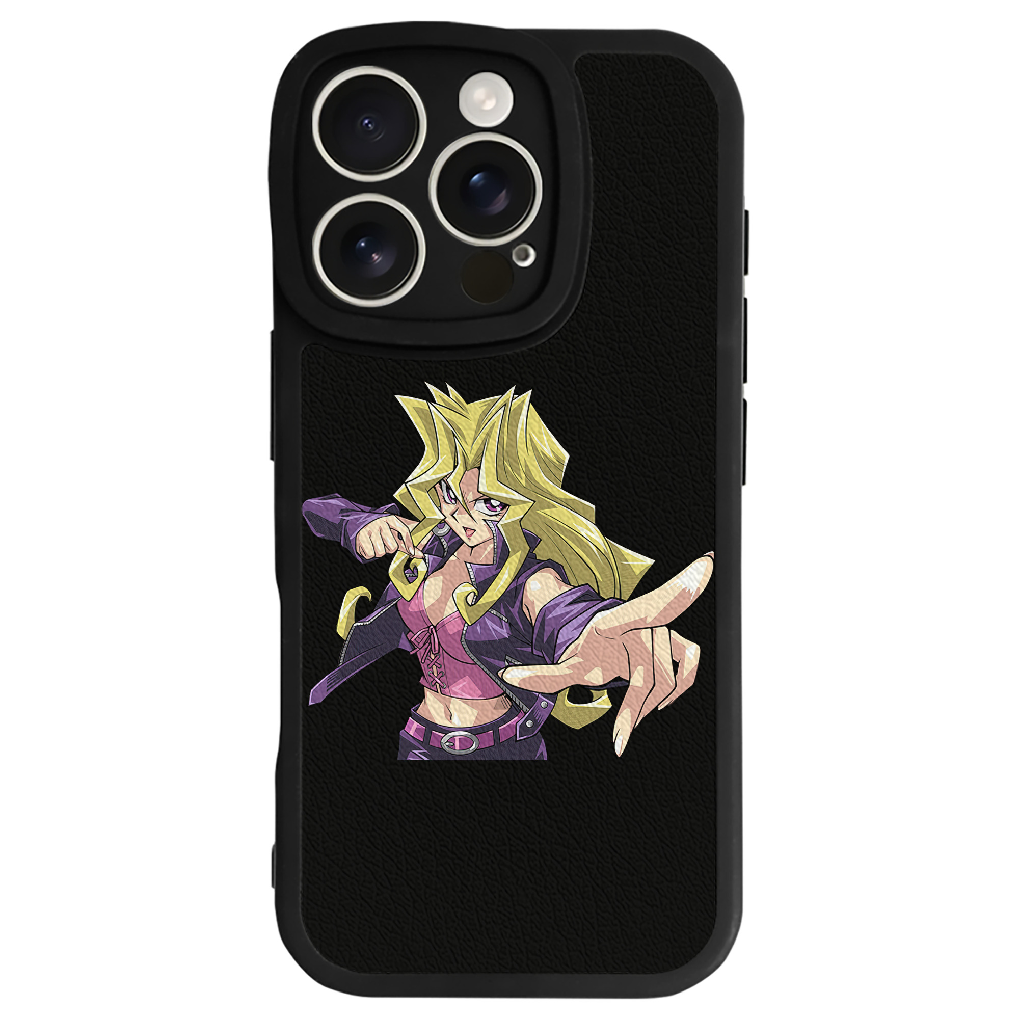 遊☆戯☆王 Yu-Gi-Oh! 【iPhone 16シリーズ対応】シリコンスマホケース（レザー調） 材質：シリコン